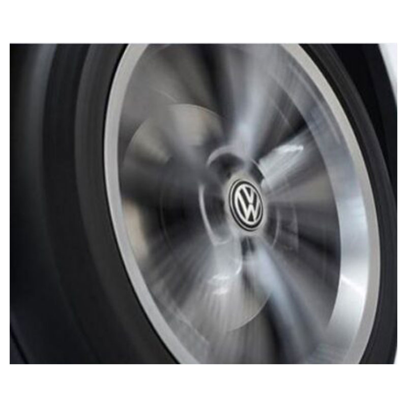 Nuovo Originale Volkswagen 55MM Lega Ruota Cromo Centro Coprimozzo 2PCS